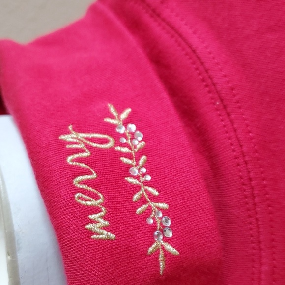 Womens Studio Works "MERRY" embellished Turtleneck Top Size Sm Med Large XL  NWT - Picture 4 of 4